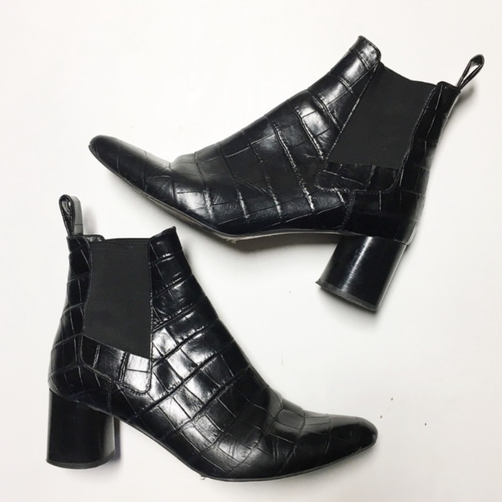 Zara Woman’s Print Side Stretch Ankle Boot 39